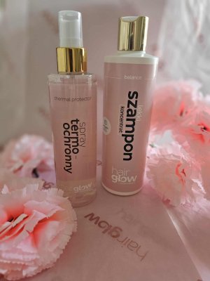 Test szamponu i sprayu termo-ochronnego Clear 200 HairGlow by Keratin Moment